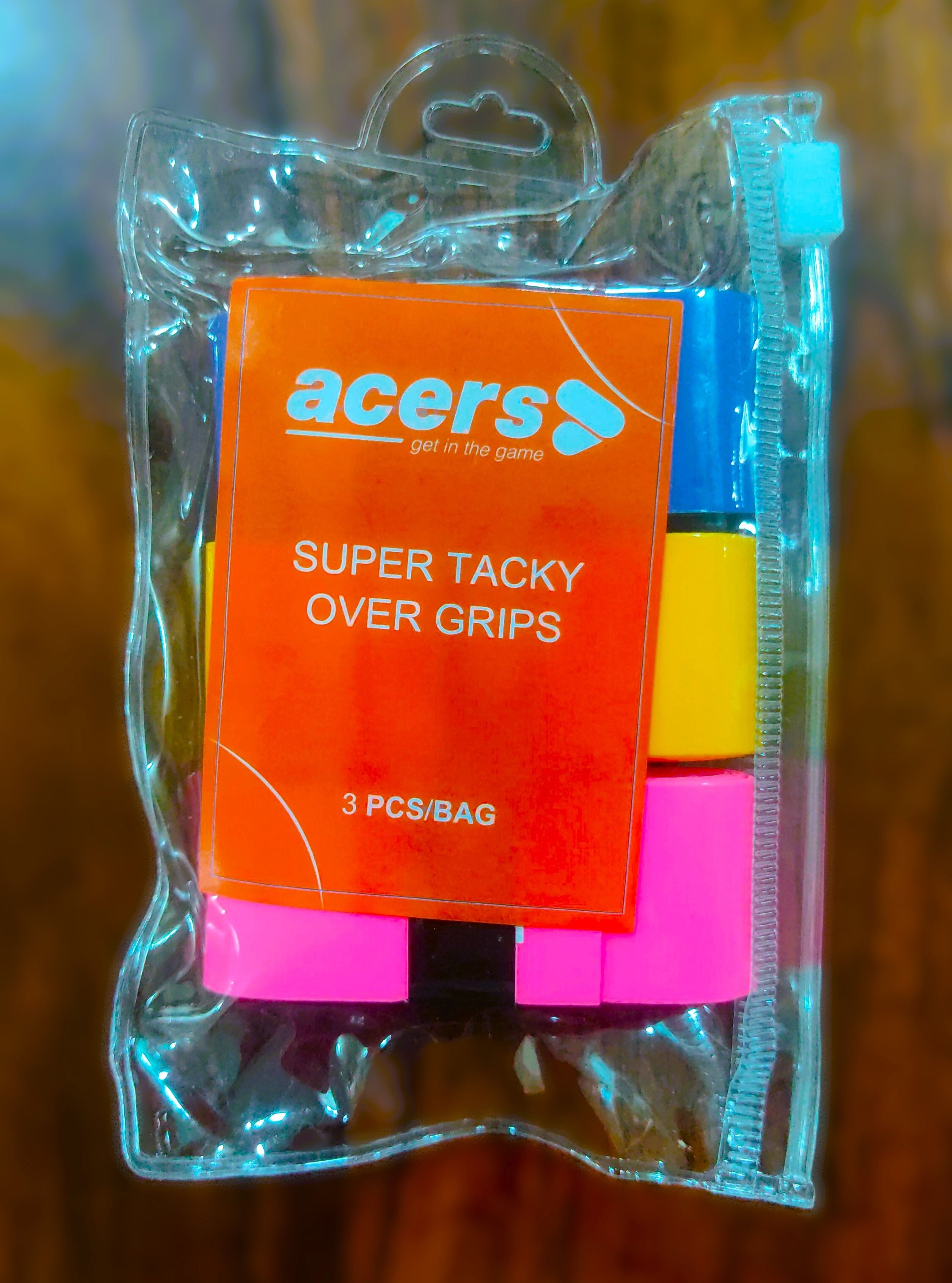 acers Pack of 3 Multicolor Overgrip Badminton Tennis Pickleball Rackets Tacky Touch-picture-31