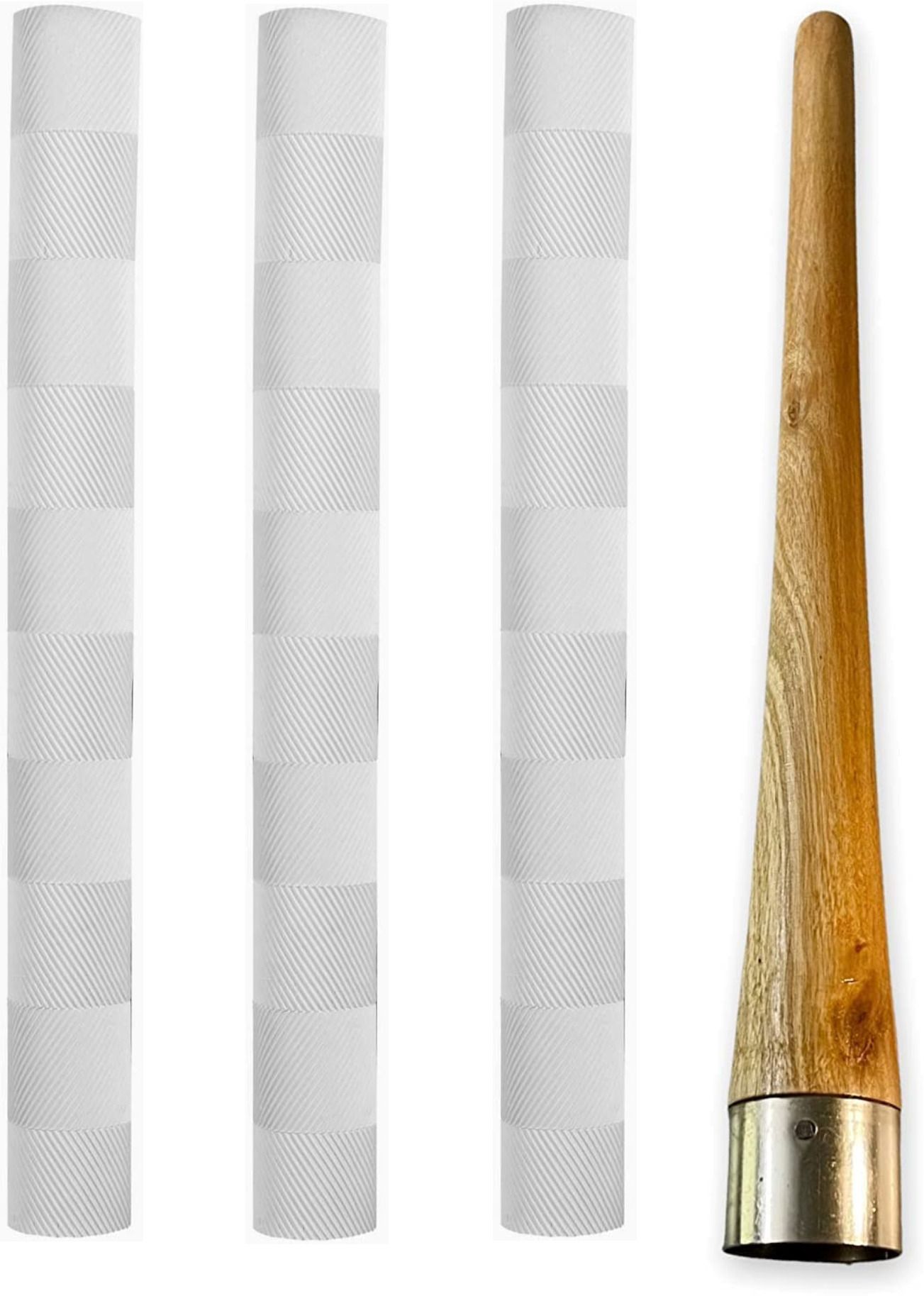 chhabra kreations 1-wooden cone + 2-Cricket Bat Multicolor Grip Chevron-picture-25