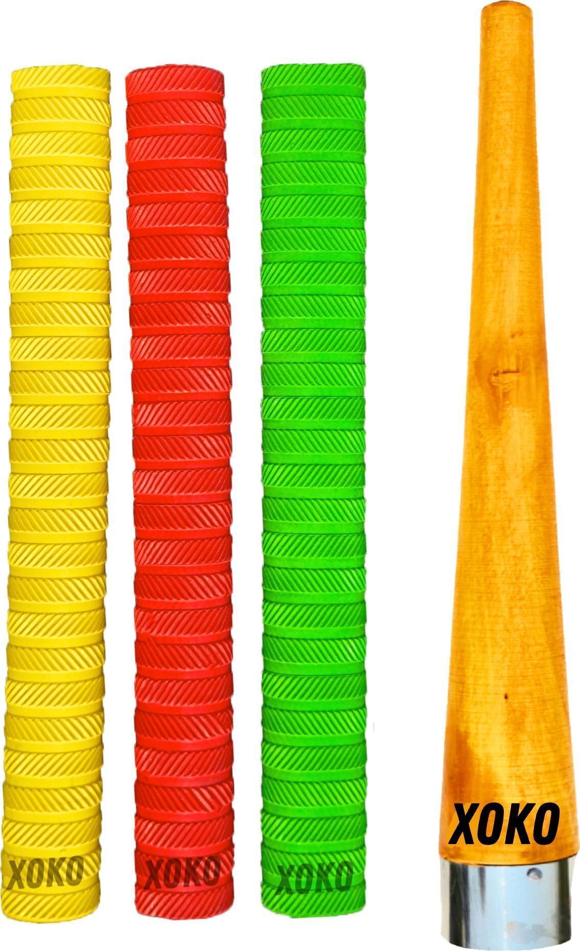 AA Premium Cricket Bat Handle Rubber Grips With 1 Wooden Gripper Cone Diamond-image-33