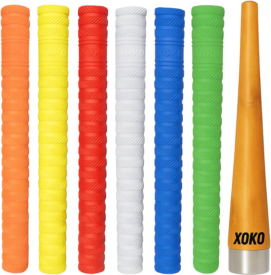 AA Premium Cricket Bat Handle Rubber Grips With Wooden Gripper Cone Diamond-image-34
