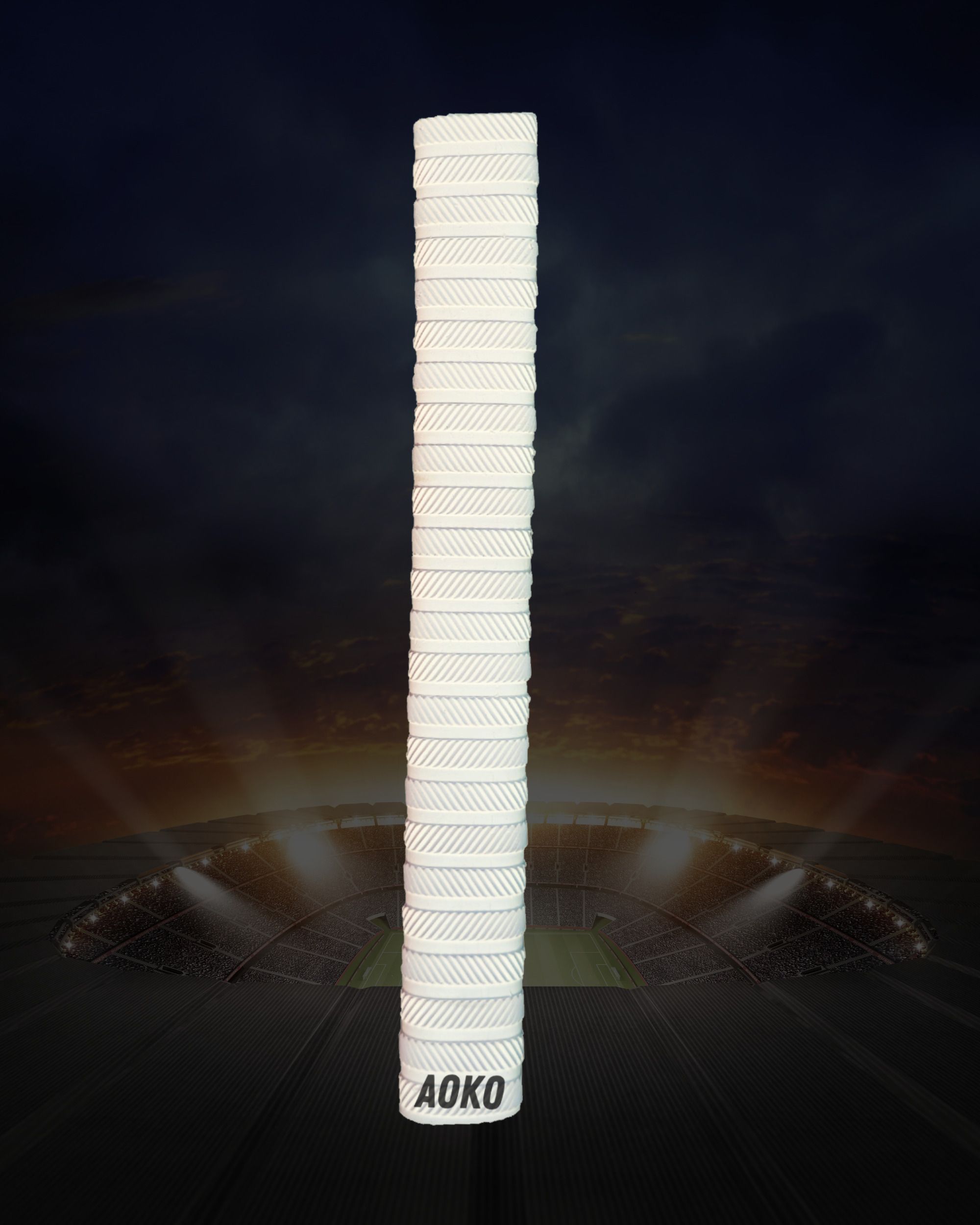 (PACK OF 1) Premium Plain White Cricket Bat Grip Ultra Tacky-image-38