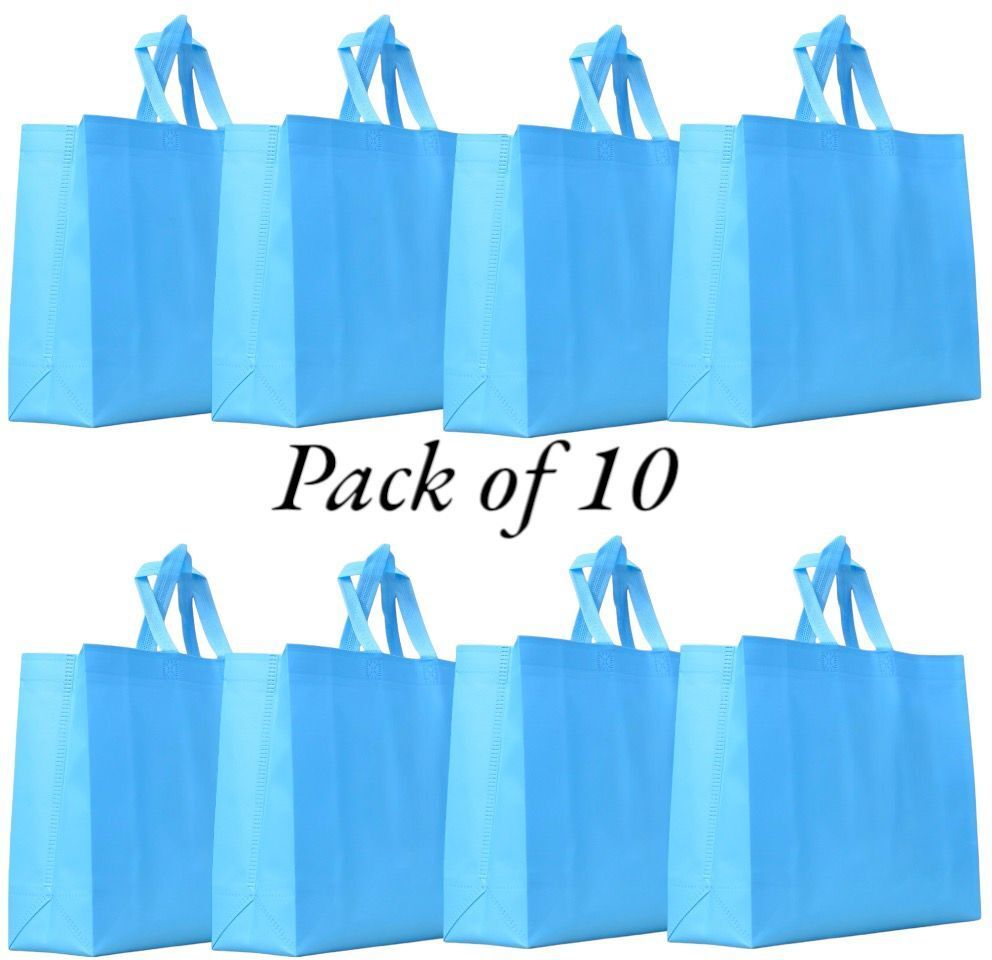 carry cloud Durable, Foldable, Heavy-Duty Tote with Large Capacity Pack of 10 Grocery Bags-picture-47