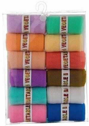 Fridge Vegetable and Fruit Reusable Net Bag Pack of 12 Grocery Bags-image-29
