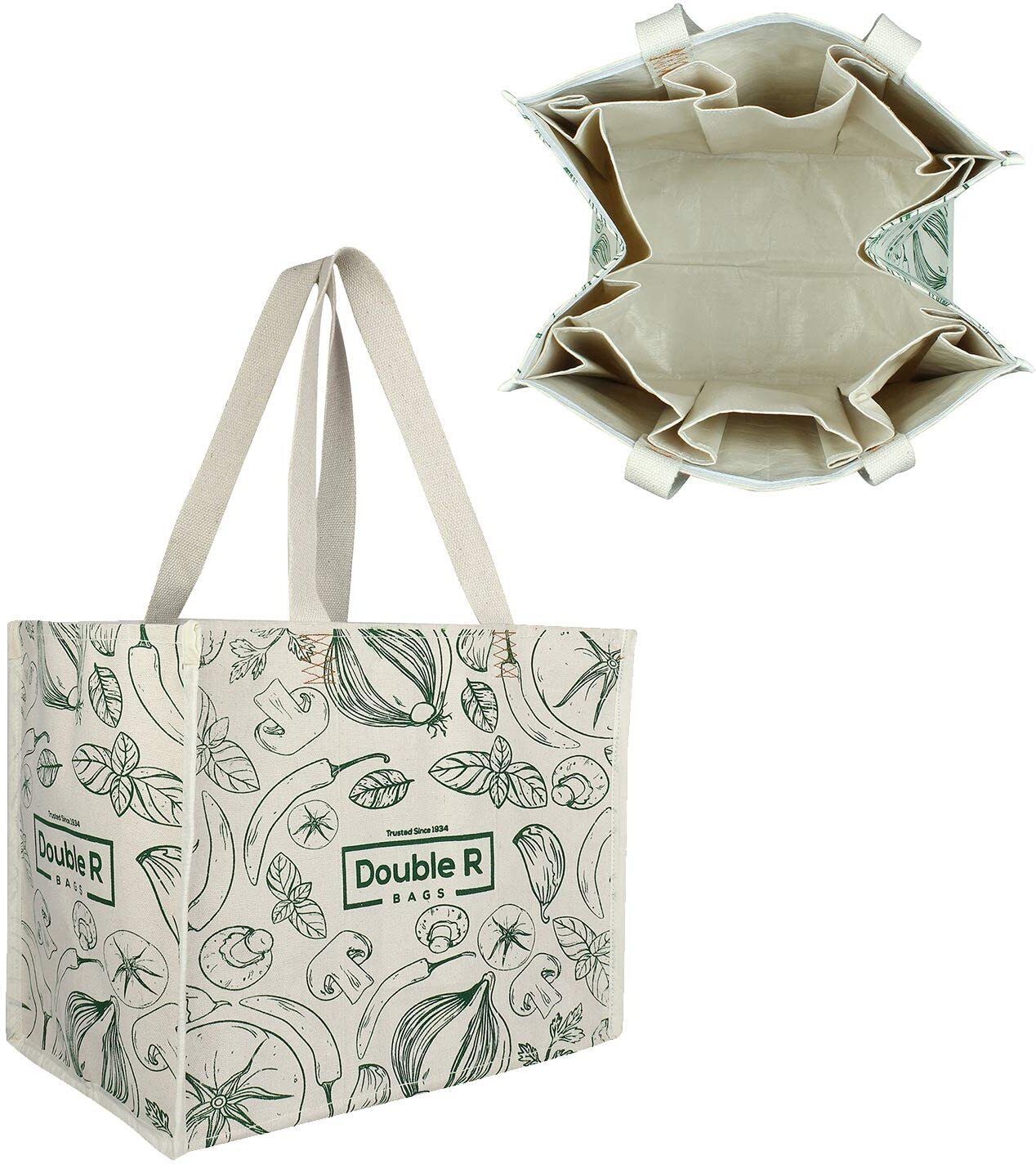 Cotton Canvas Reusable Shopping Tote Bag Long Handle (Pack of 3) Pack of 3 Grocery Bags-image-43