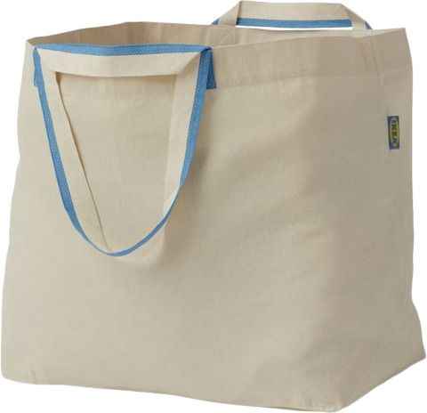 ikea SPIKRAK Carrier bag, large, cotton/natural, 50 l (13 gallon) pack of 1 Grocery Bag-picture-16