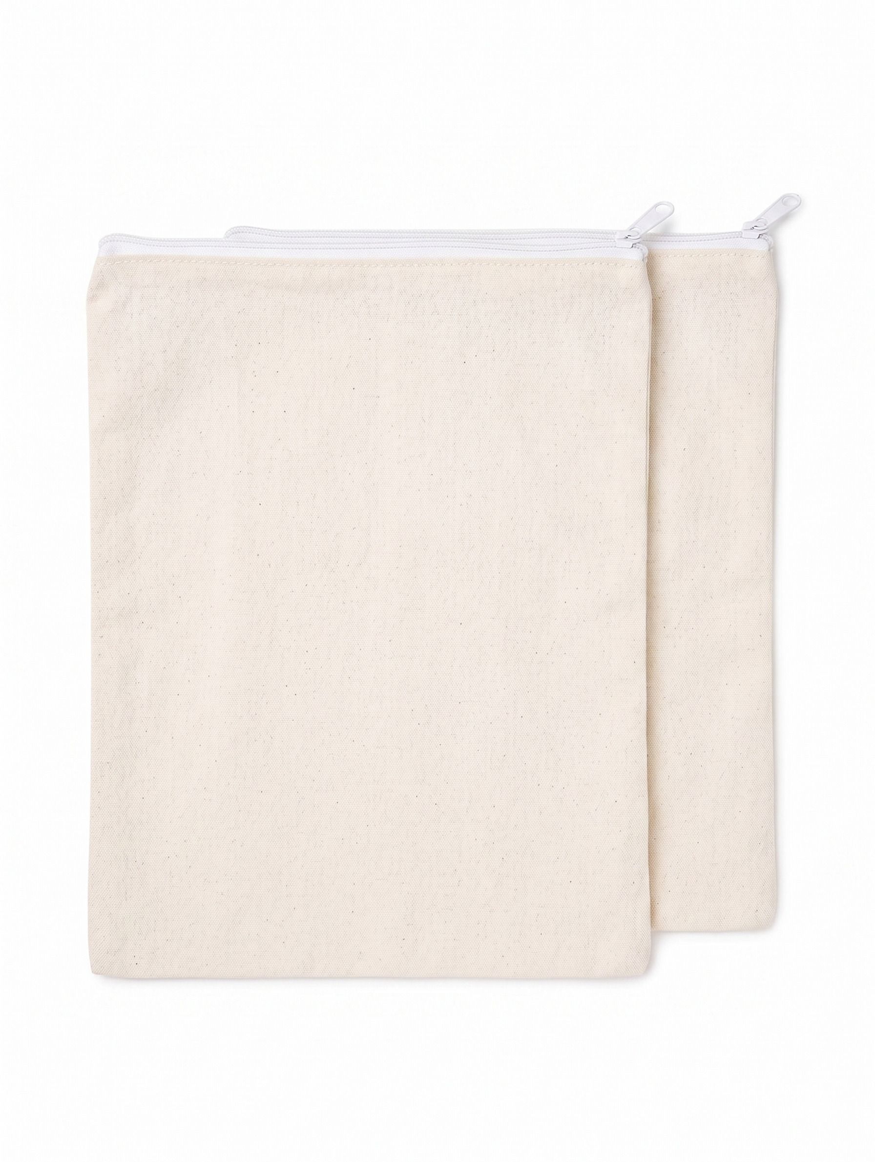 vayrix Pack of 2 | Cotton Zipper Bag For Fridge | Reusable Eco Friendly | 12x12 Inches Pack of 2 Grocery Bags-picture-21