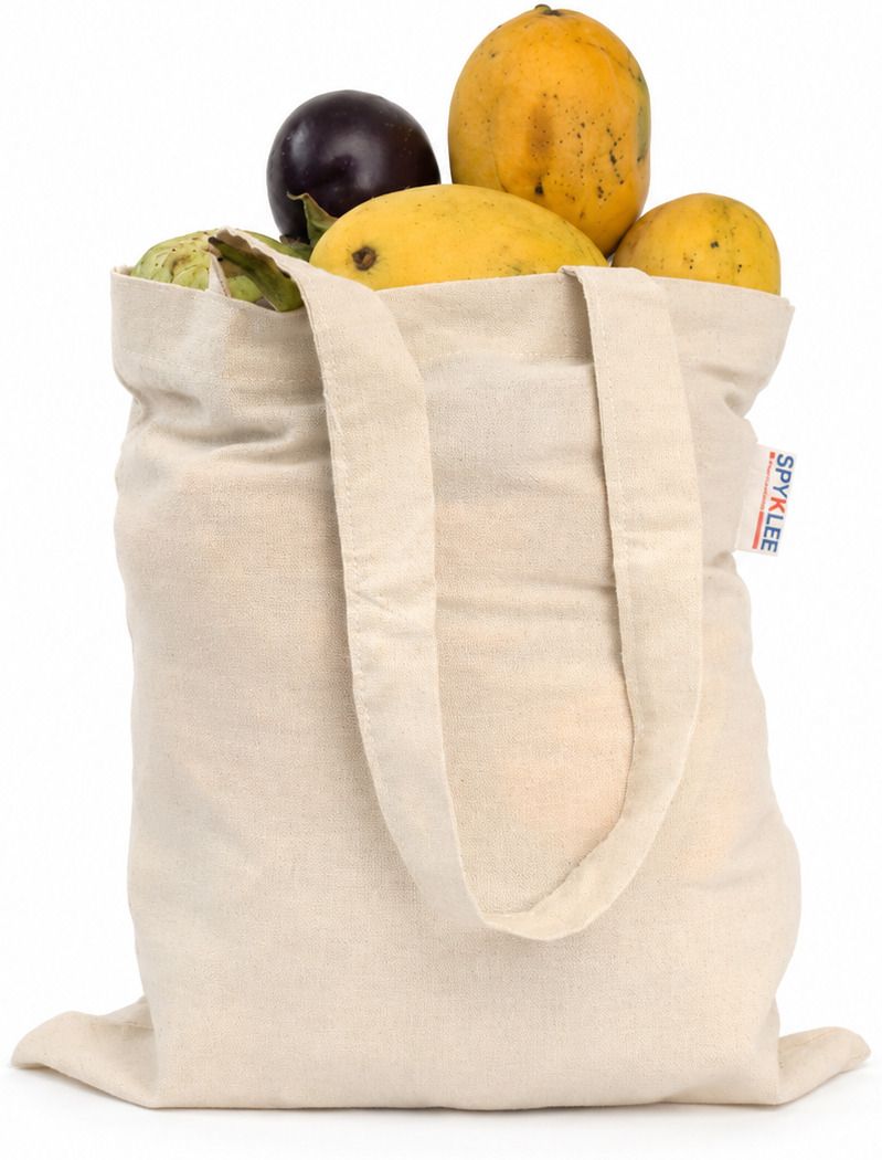 Cotton Canvas Tote Bag with Long Handles | Eco-Friendly Shopping Bag - 14X18Inch Pack of 10 Grocery Bags-image-28