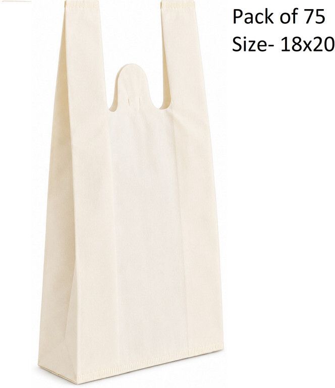 packveda NON WOVEN U CUT Size 14x20 Pack of 100 Pack of 75 Grocery Bags-picture-12