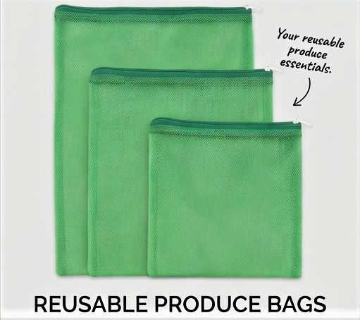 Trovana Premium Reusable Mesh Produce Bags Pack of 3 Grocery Bags-picture-36