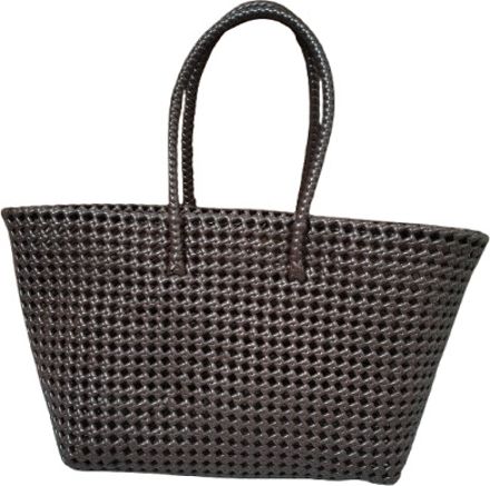Reusbale Plastic Wire Koodai - Plain Brown colour Grocery Bag-image-41