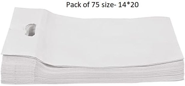 packveda NON WOVEN D CUT Size 14x20 Pack of 75 Pack of 75 Grocery Bags-picture-3