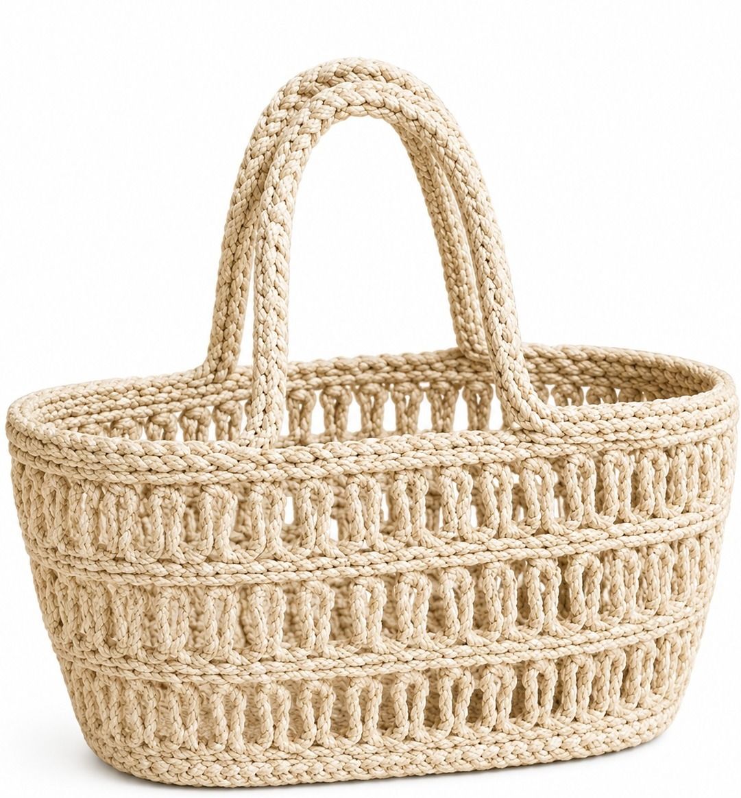 Banana Fibre Market Bag for Women | Handmade Eco-Friendly Shopping Tote Grocery Bag-image-36
