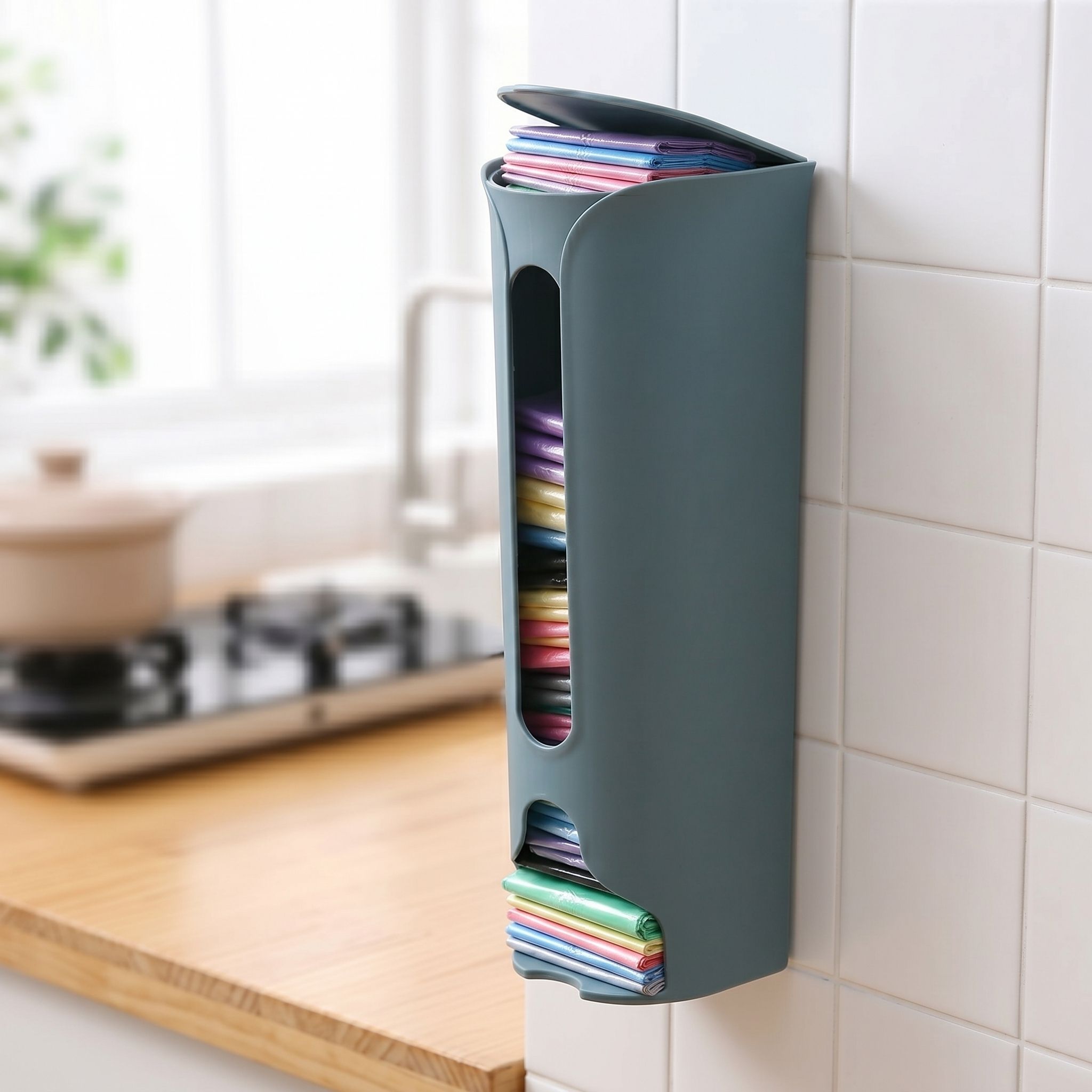 Compact Smart Grocery Bag Storage Box Grocery Bag-image-4