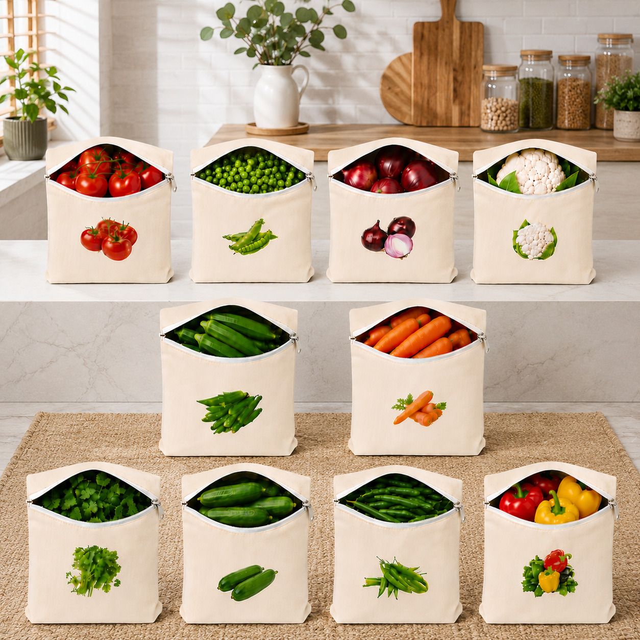Daily Lock Pack of 10 Grocery Bags-image-24