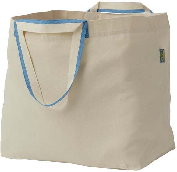ikea SPIKRAK Carrier bag, large, cotton/natural Grocery Bag-picture-5