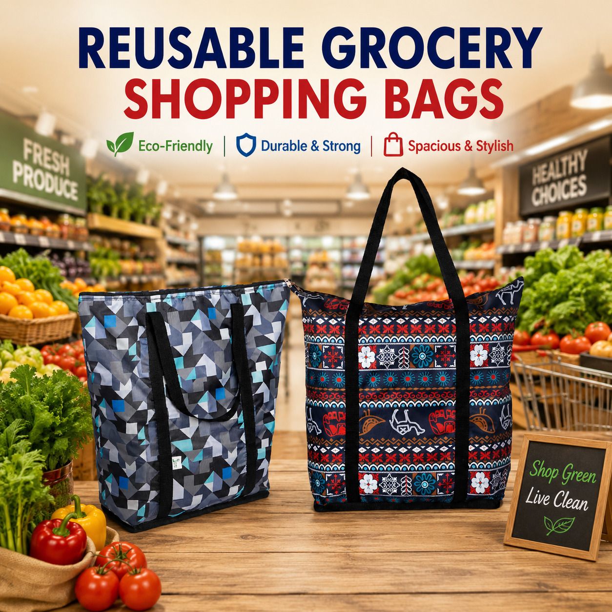 apb estore Reusable and Foldable Shopping Bag Lunch Bag Office Daily Use Women, Grocery Bag Grocery Bag-picture-22
