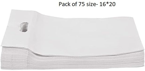 packveda NON WOVEN D CUT Size 16x20 Pack of 75 Pack of 75 Grocery Bags-picture-4