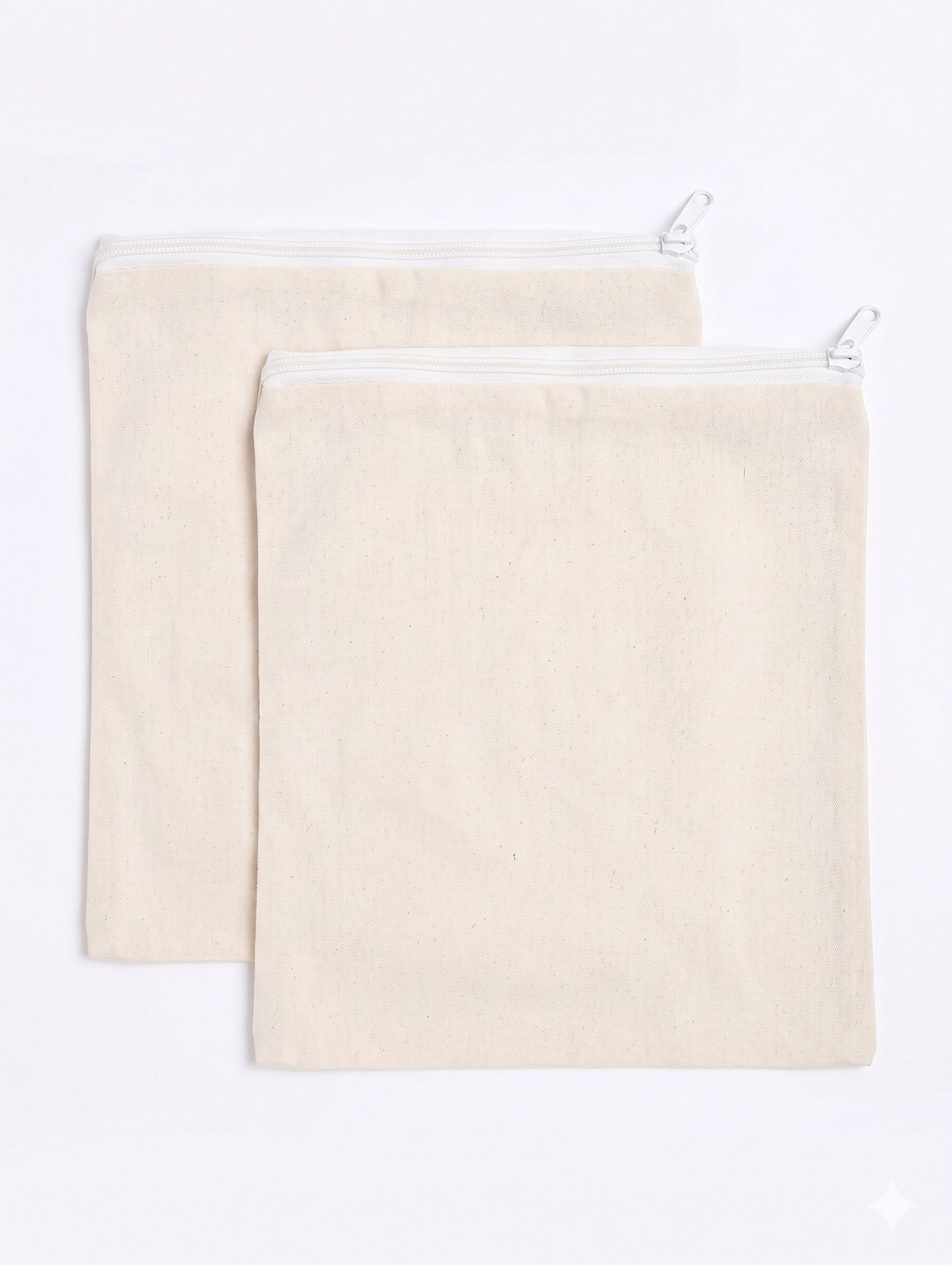vayrix Pack of 2| 100% Cotton Vegetable Storage Bag for Fridge |Zipper Bag |12X12 Inch Pack of 2 Grocery Bags-picture-23