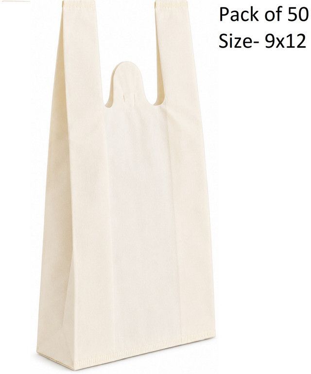 packveda NON WOVEN U CUT Size 16x20 Pack of 100 Pack of 50 Grocery Bags-picture-17