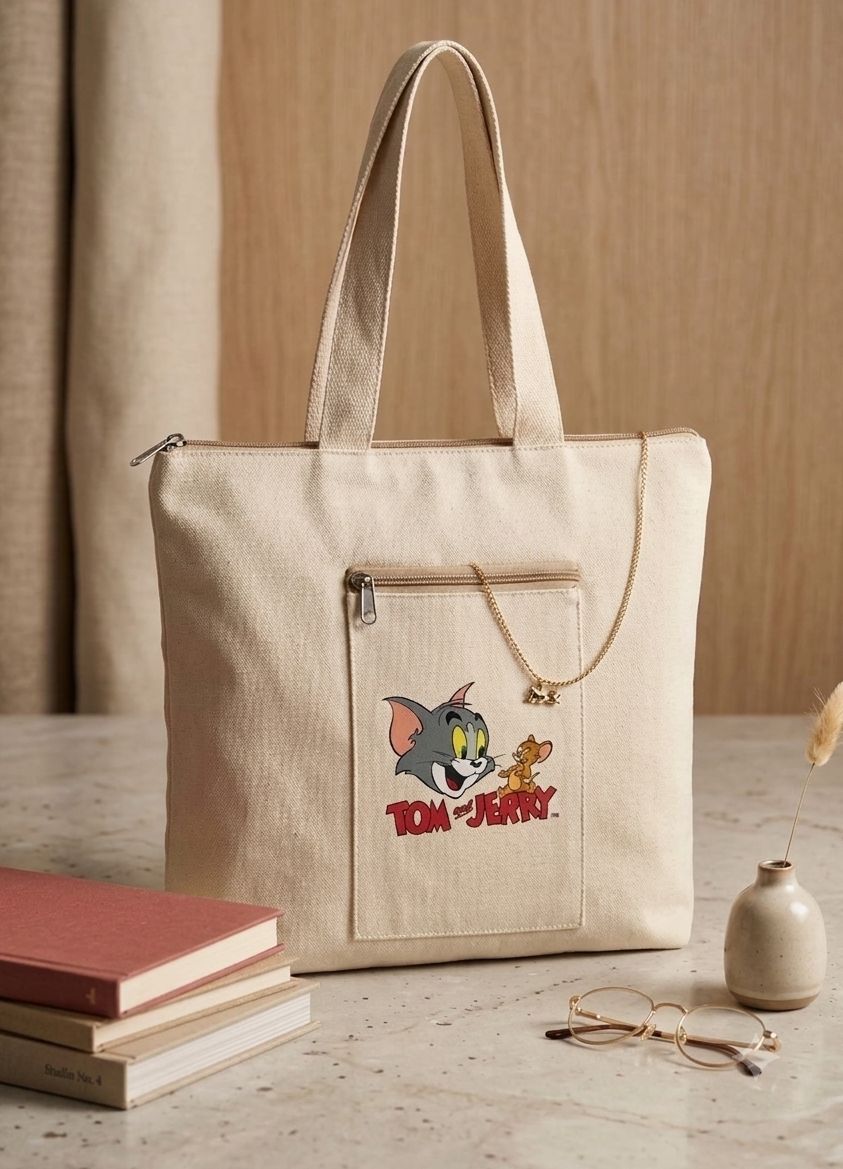shd Tom and jerry pocket bag Grocery Bag-picture-29