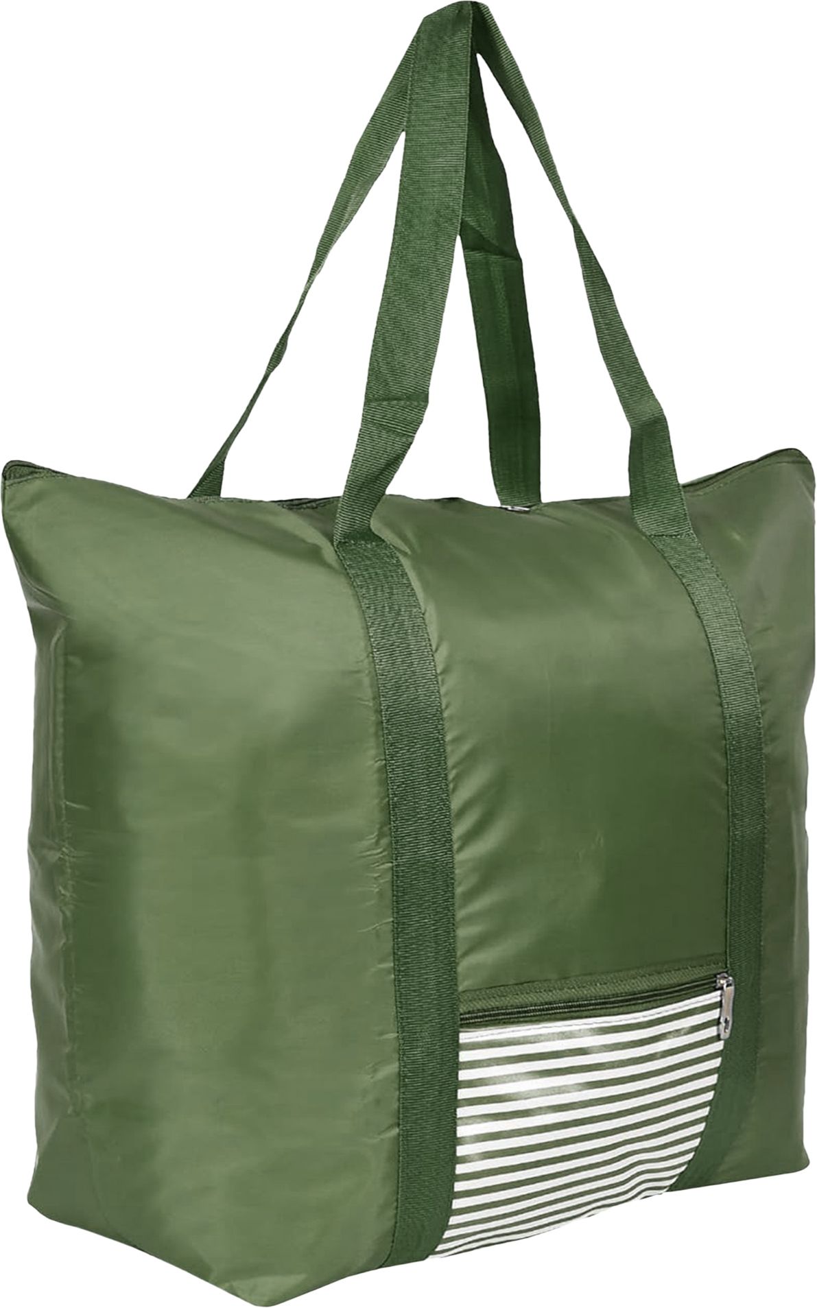Storage Bag|Grocery Bag|Lining Front Pocket Bag with Handle|Green Grocery Bag