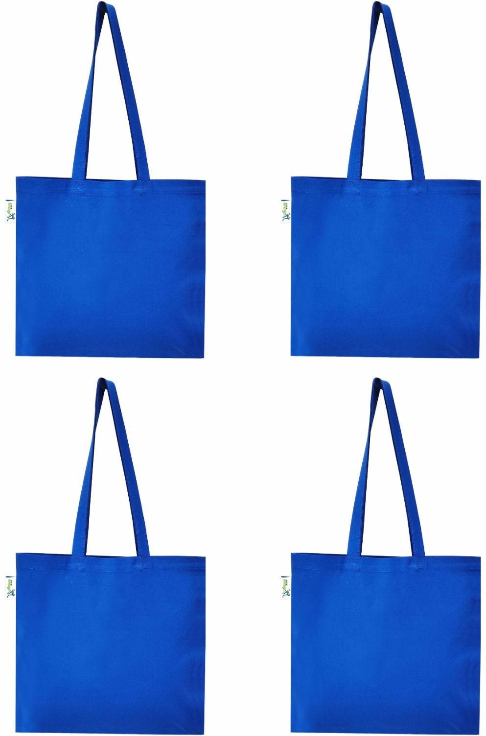 vantagekart Cotton Plain Tote Shopping Bags Pack of 4 Grocery Bags-picture-27
