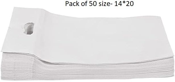 packveda NON WOVEN D CUT Size 14x20 Pack of 50 Pack of 50 Grocery Bags-picture-25