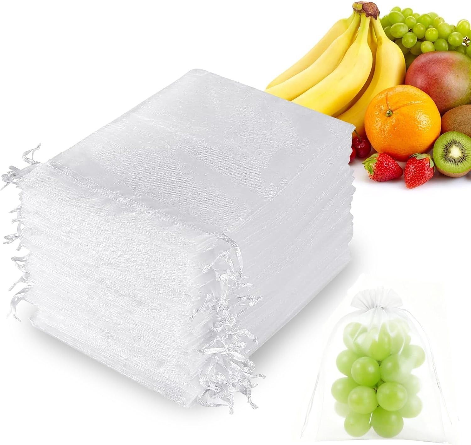 zimble Fruit Protection Net Bags 6x10 Inch (Pack of 30) Pack of 30 Grocery Bags-picture-24