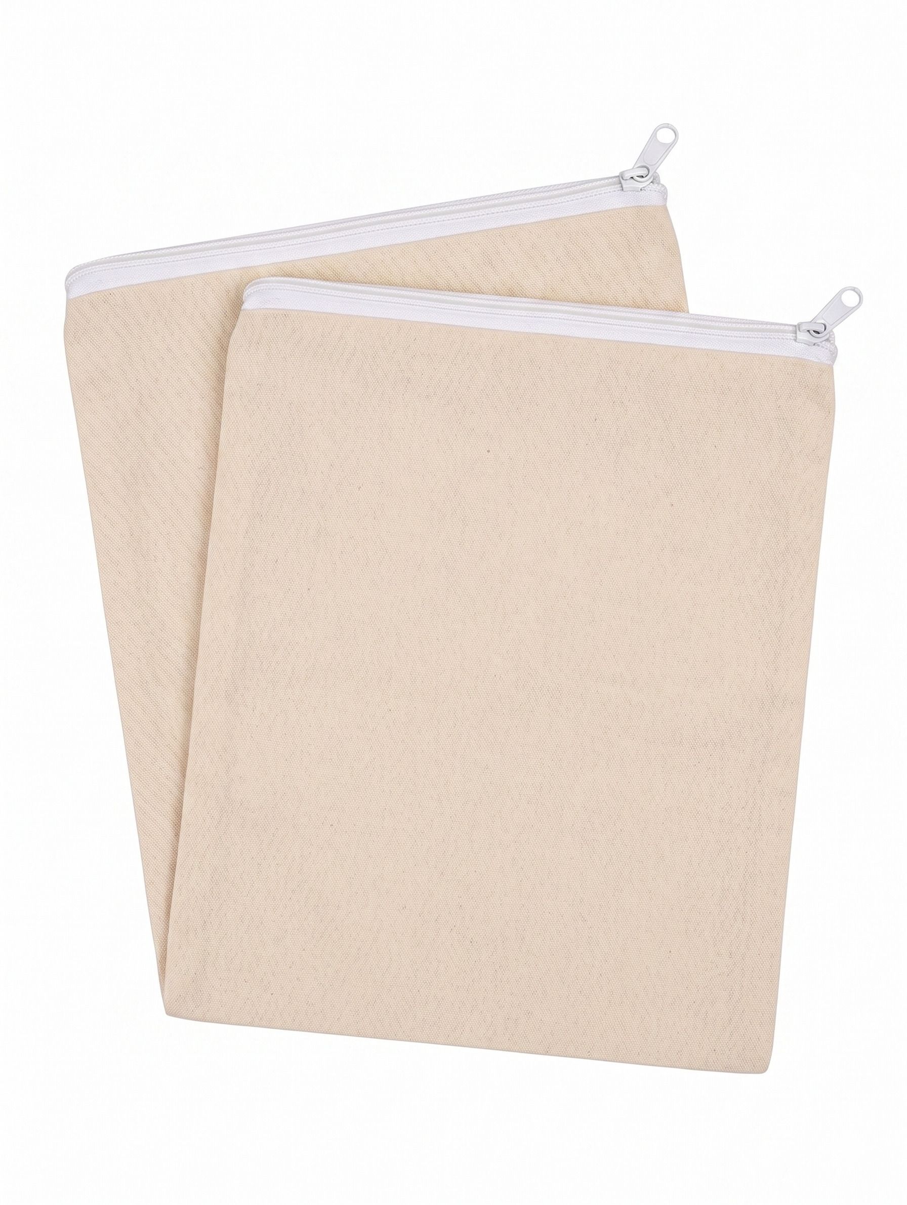 vayrix Pack of 2 | 100% Cotton Vegetable Bag | Zipper Bag | Washable | 12X12 Inches Pack of 2 Grocery Bags-picture-48