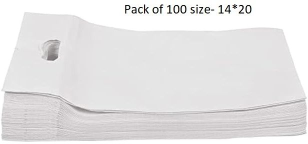 packveda NON WOVEN D CUT Size 14x20 Pack of 100 Pack of 100 Grocery Bags-picture-6