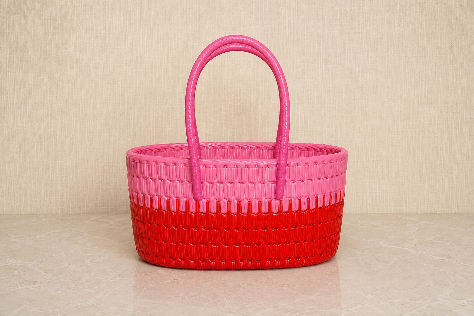 ABI WIRE BASKET (S SIZE Pink, Red color) Grocery Bag-image-28