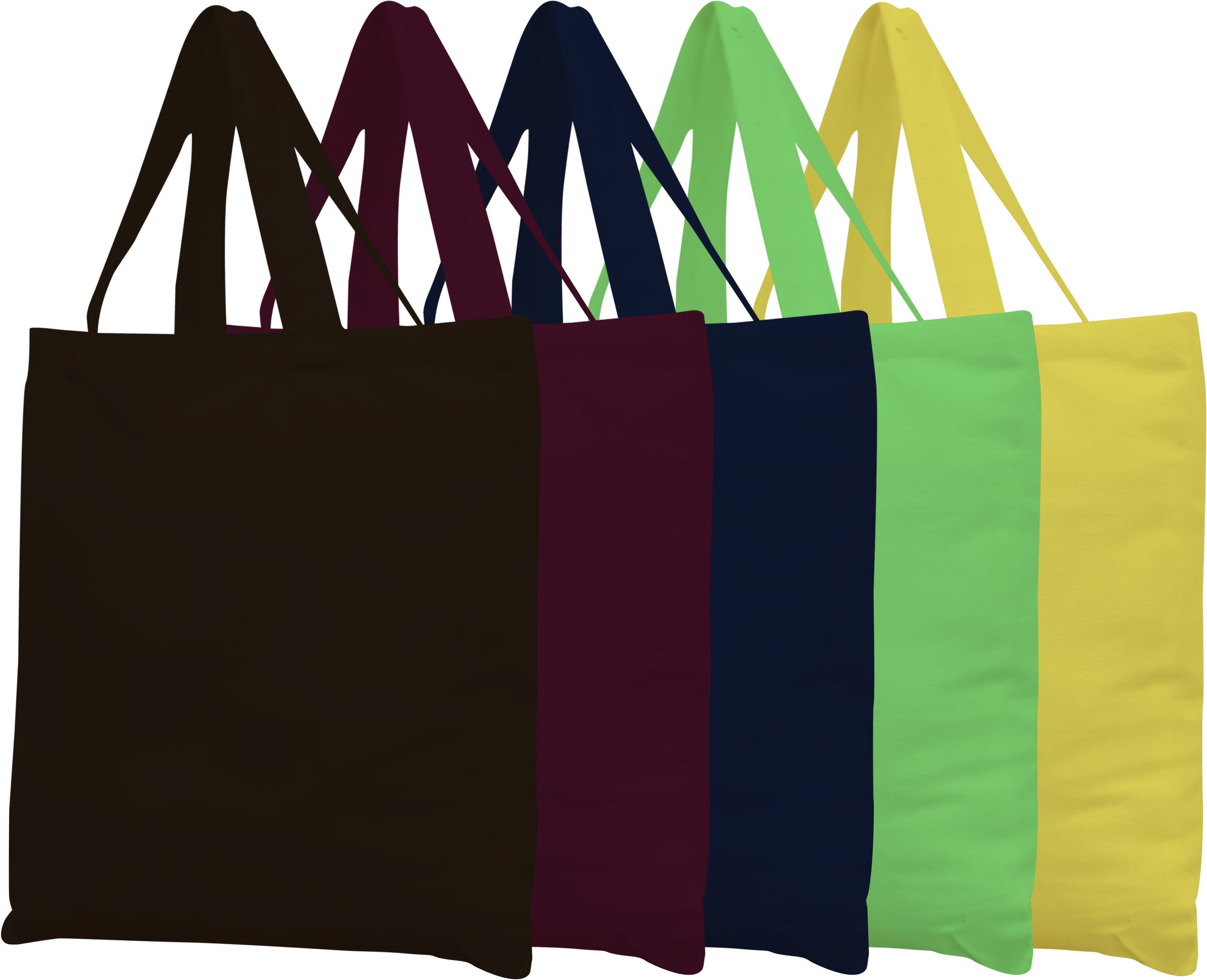 Solid Tote Bags Pack of 5 Grocery Bags-image-13