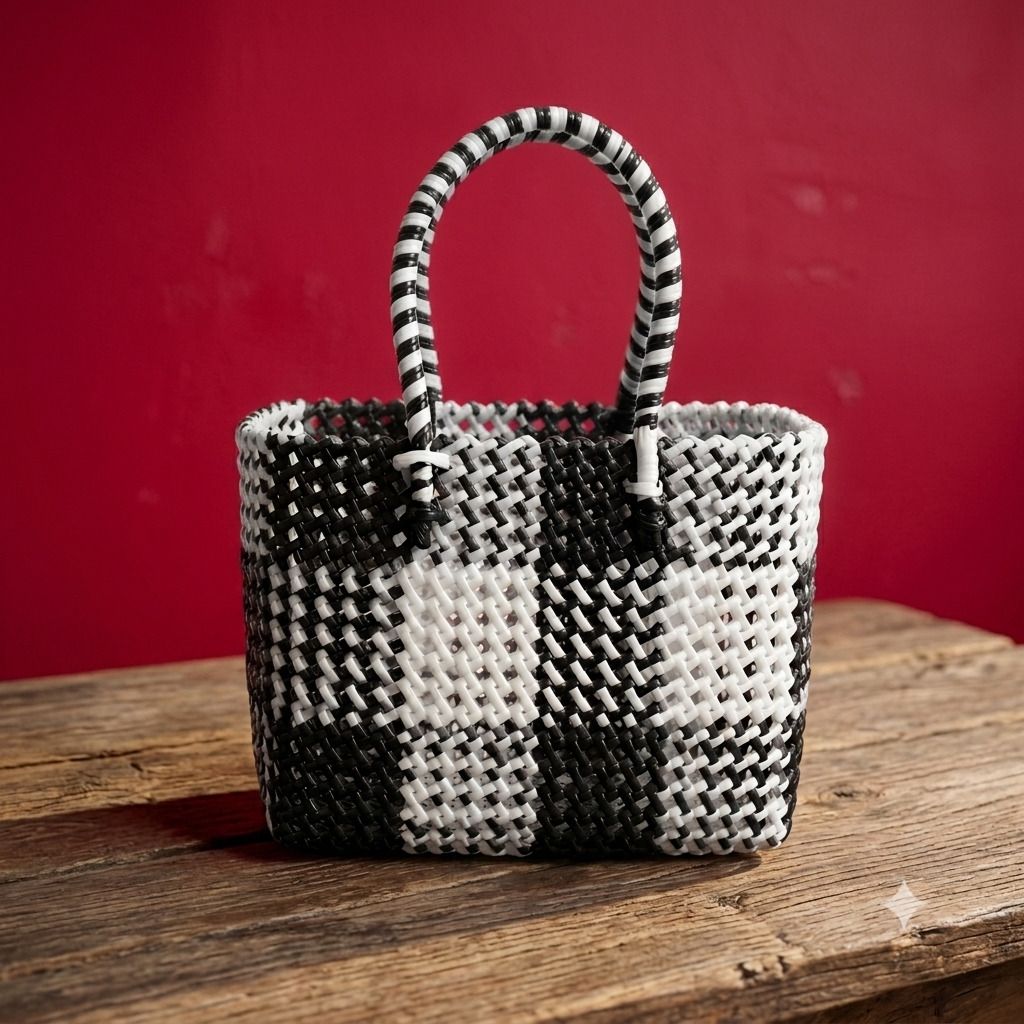 ABI WIRE BASKET V2 (S SIZE Black, White color) Grocery Bag-image-21