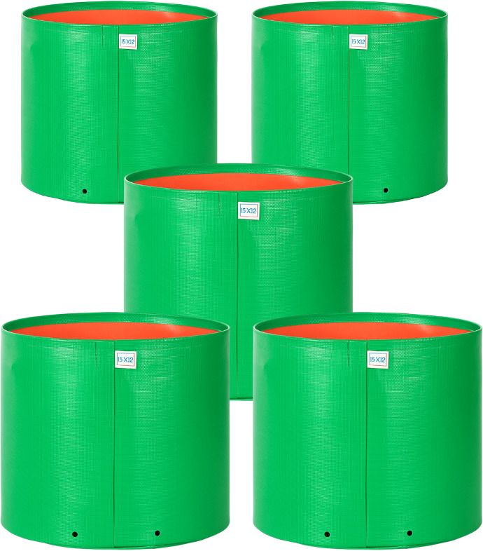 sre HDPE 220 GSM Terrace Gardening Grow Bag (15 X 12 inch) -Pack of 5 Grow Bag-picture-21