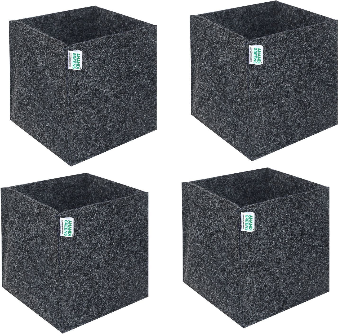 anandi greens 8x8x8 INCH GEO Fabric 400 GSM Square Plant Grow Bag-picture-10