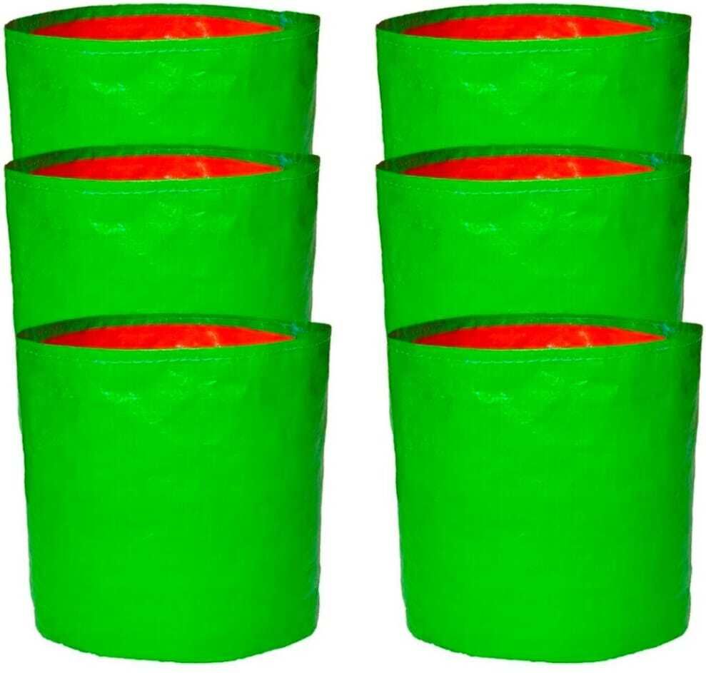 glorita organics HDPE250GSM Grow bags9''X9'' Inch pack of 06 Grow Bag-picture-11