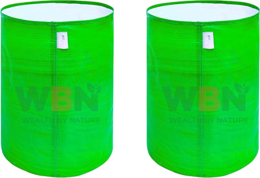 18 x 24 HDPE UV Protected Round Grow Bags for Terrace & Vegetable Gardening 2 pc Grow Bag-image-0
