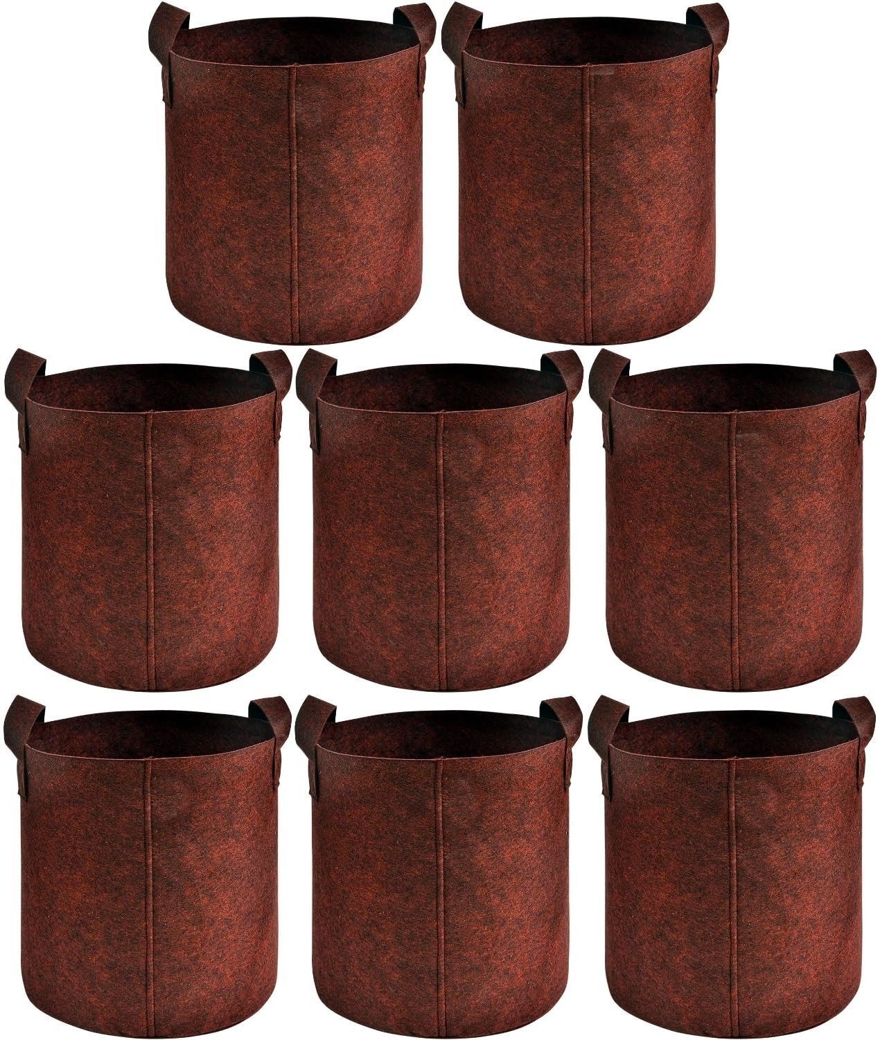 Premium Geo Fabric Grow Bag 12x12 INCH Pack of 8 (Maroon) Grow Bag-image-21