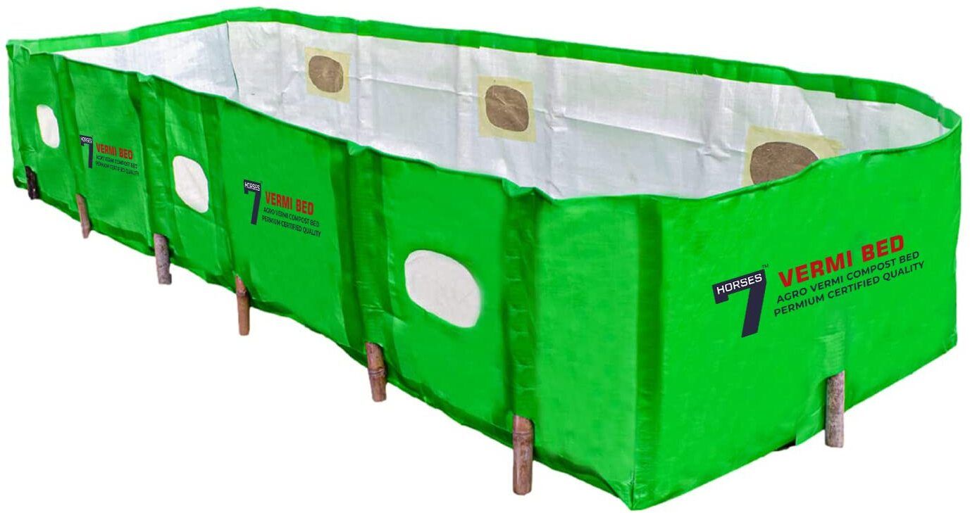 seven horses Vermicompost Maker Bed(4 x 4 x 2 FT) Grow Bag 350GSM Grow Bag-picture-12