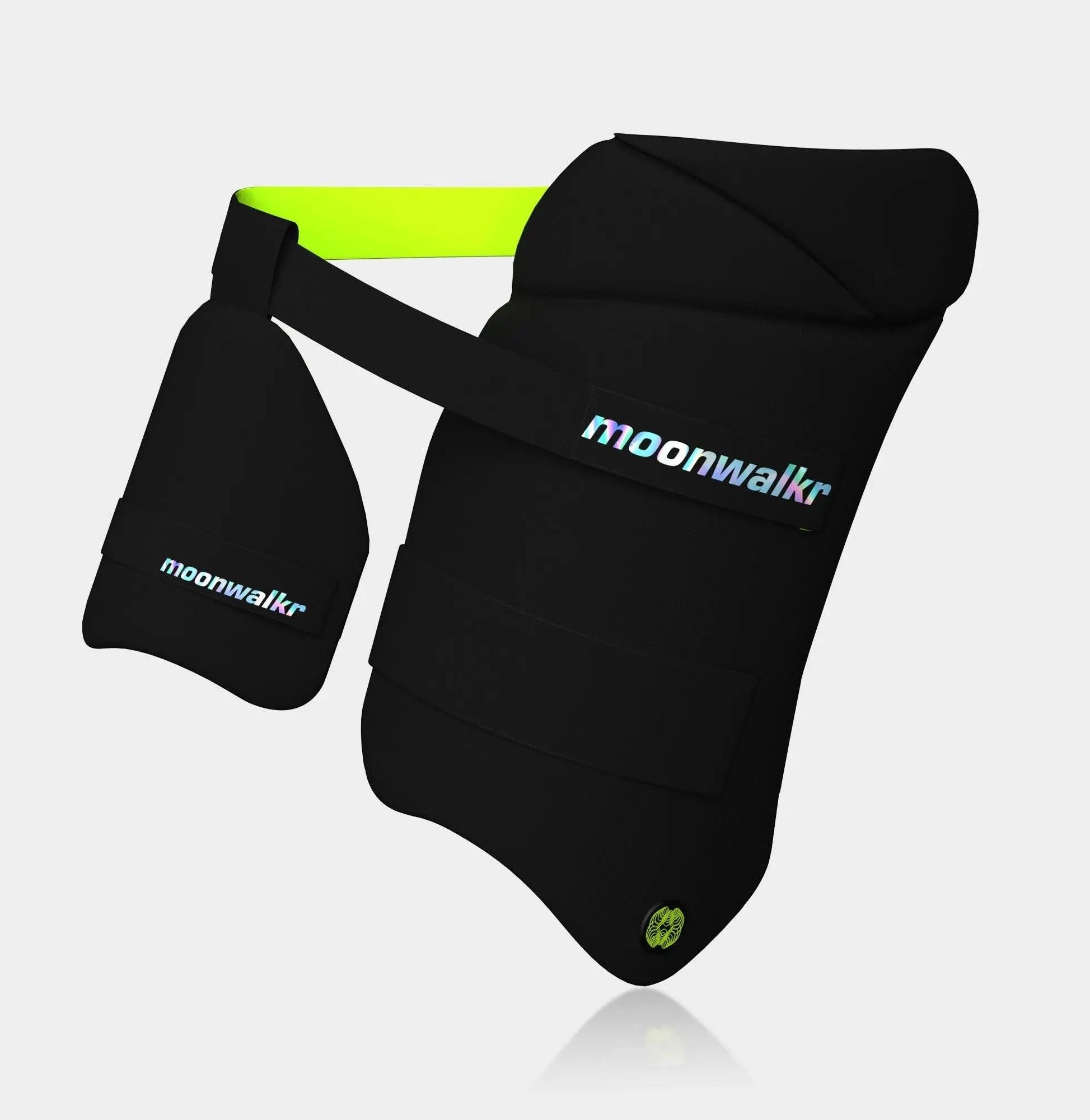Green raight hand Cricket Thigh Guard-image-34