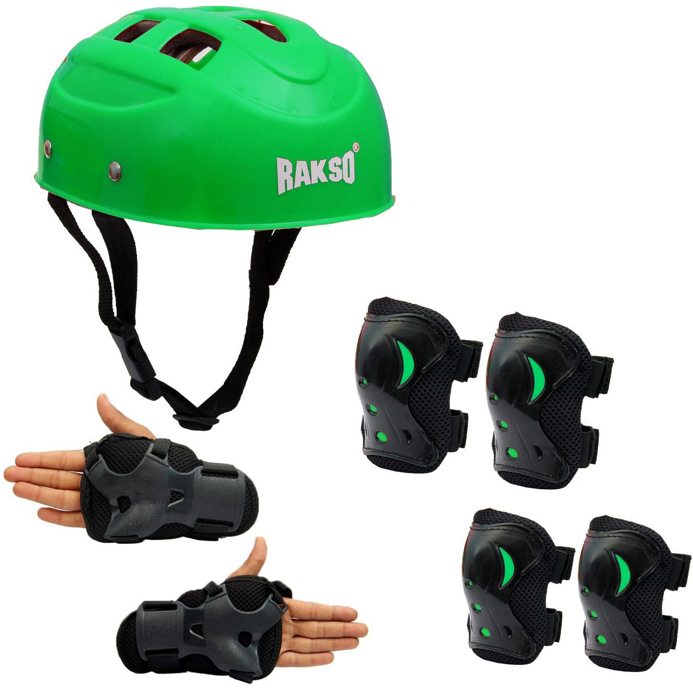 rakso Skating Guards & Protective Kit Set (7 Pcs Set) Use for 5 & 7 Skating Guard Combo-picture-10