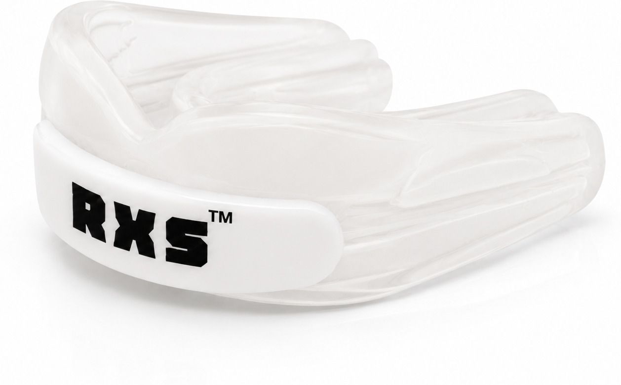 Mouth Guard Double Sided Hard Silicone ( White ) Teeth Guard, Gumshield Mouth Guard-image-18
