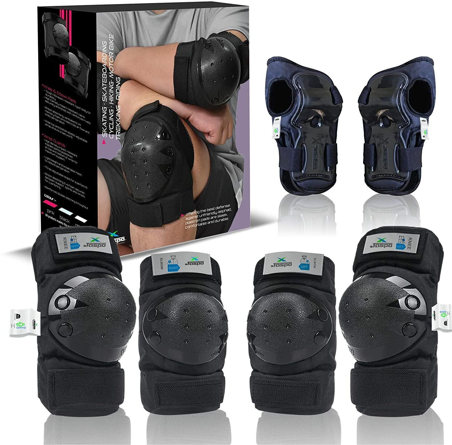 jaspo Plastron Saver 3 Professional Protective Set for Kids/Teens (Medium-upto-15 yrs) Skating Guard Combo-picture-16