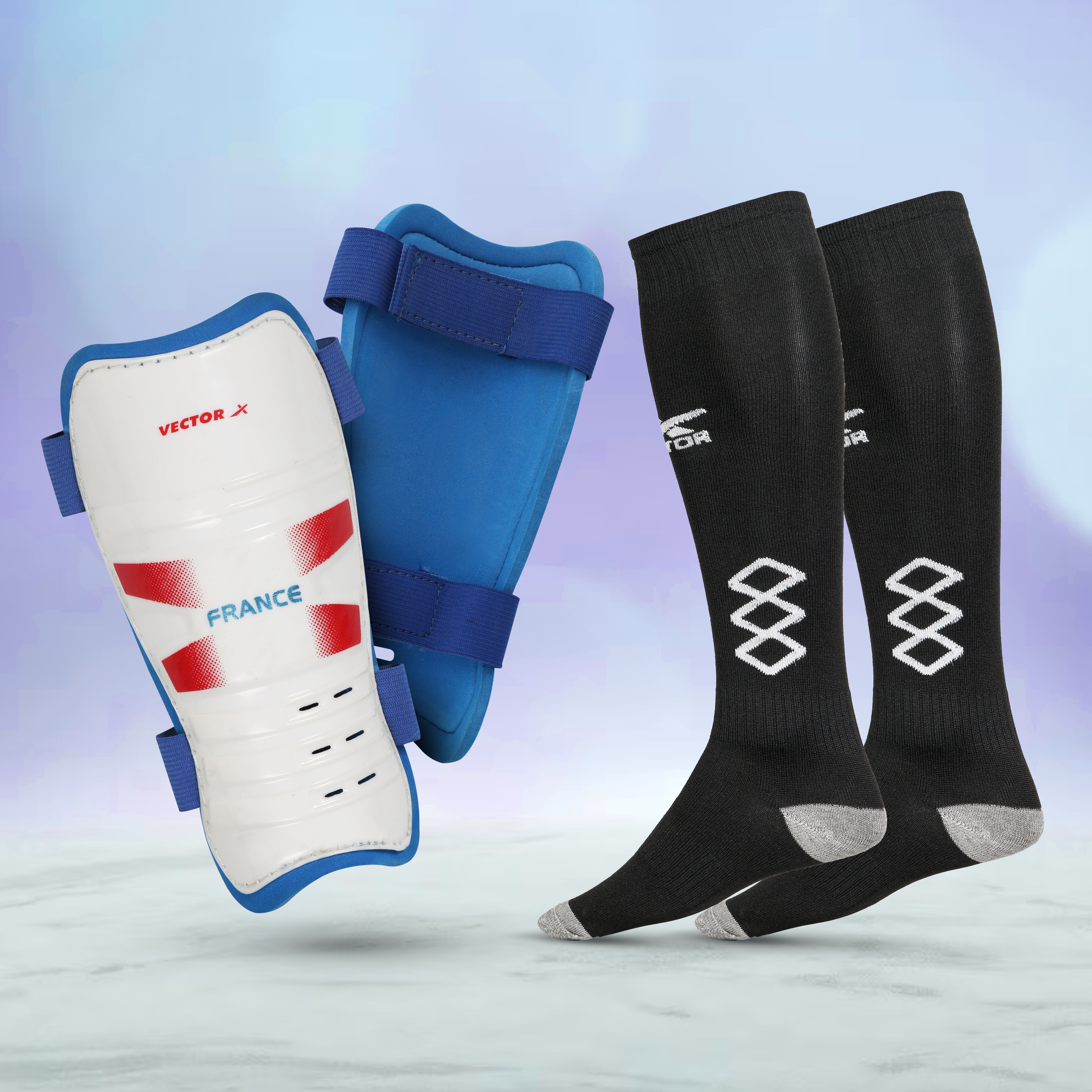 France Shin Guard with Cyrus Football Stockings Combo Football Shin Guard-image-31