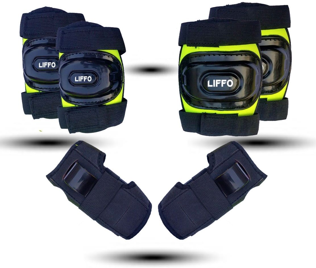 liffo Skating Protection kit with Knee,Elbow,Wrist Guards Suitable for Kids 7-10Years Skating Guard Combo-picture-23