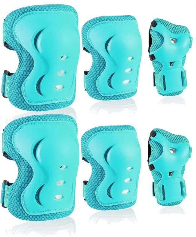 Secure Hybrid Protective Gear Set - Knee, Elbow, and Wrist Guard (Upto 7 years) Skating Guard Combo-image-19