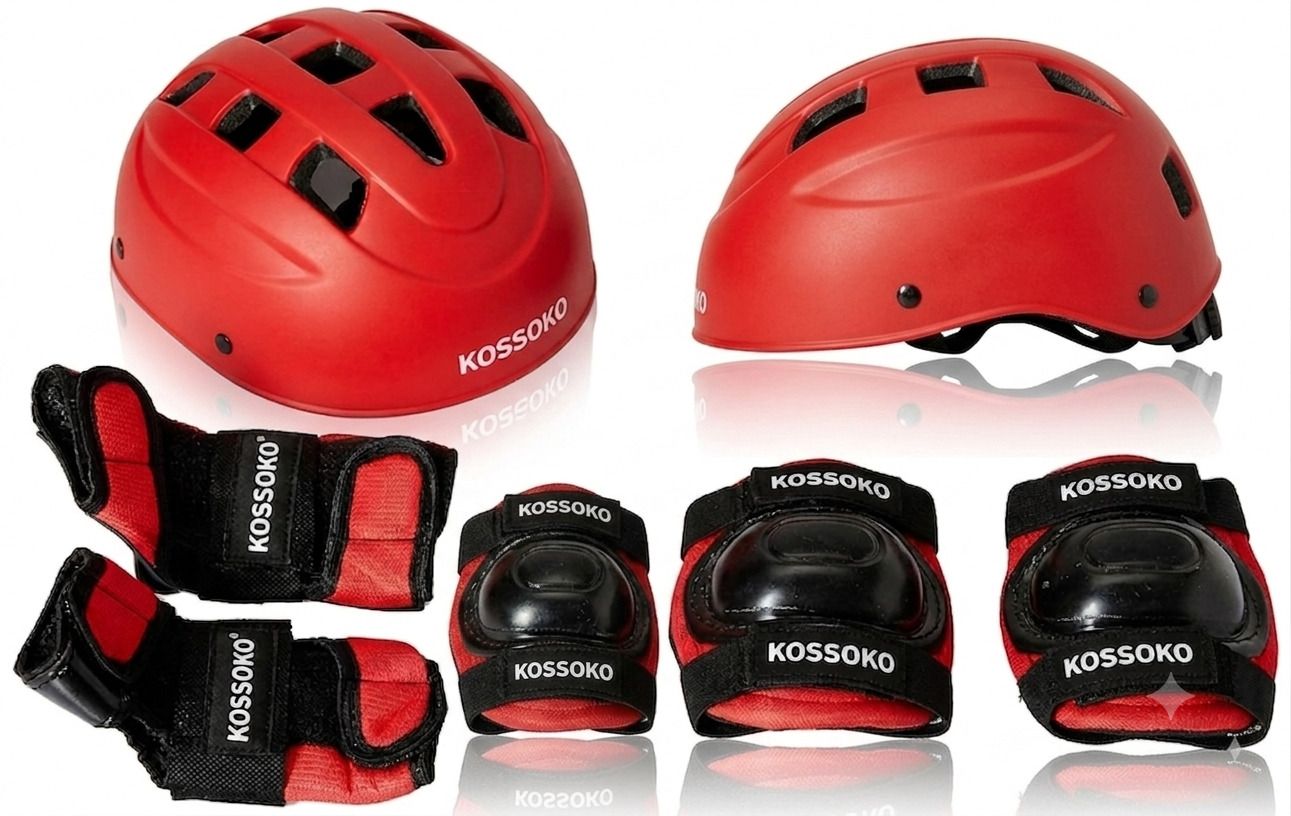 Safety Protective Gear Set: Helmet, Knee Pads, Elbow Pads, and Wrist Guards Skating Guard Combo-image-40