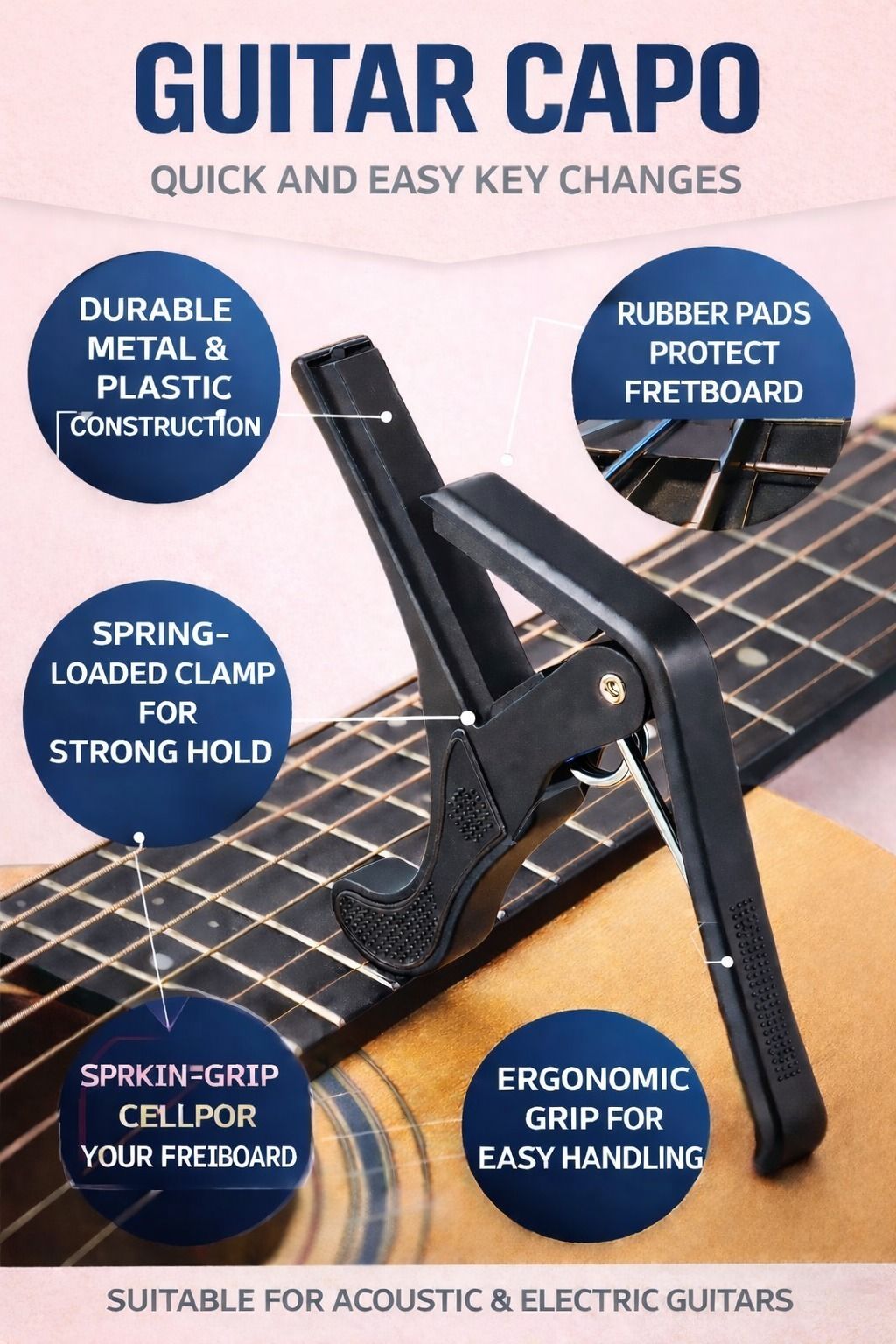 beat box Clutch Guitar Capo-picture-45
