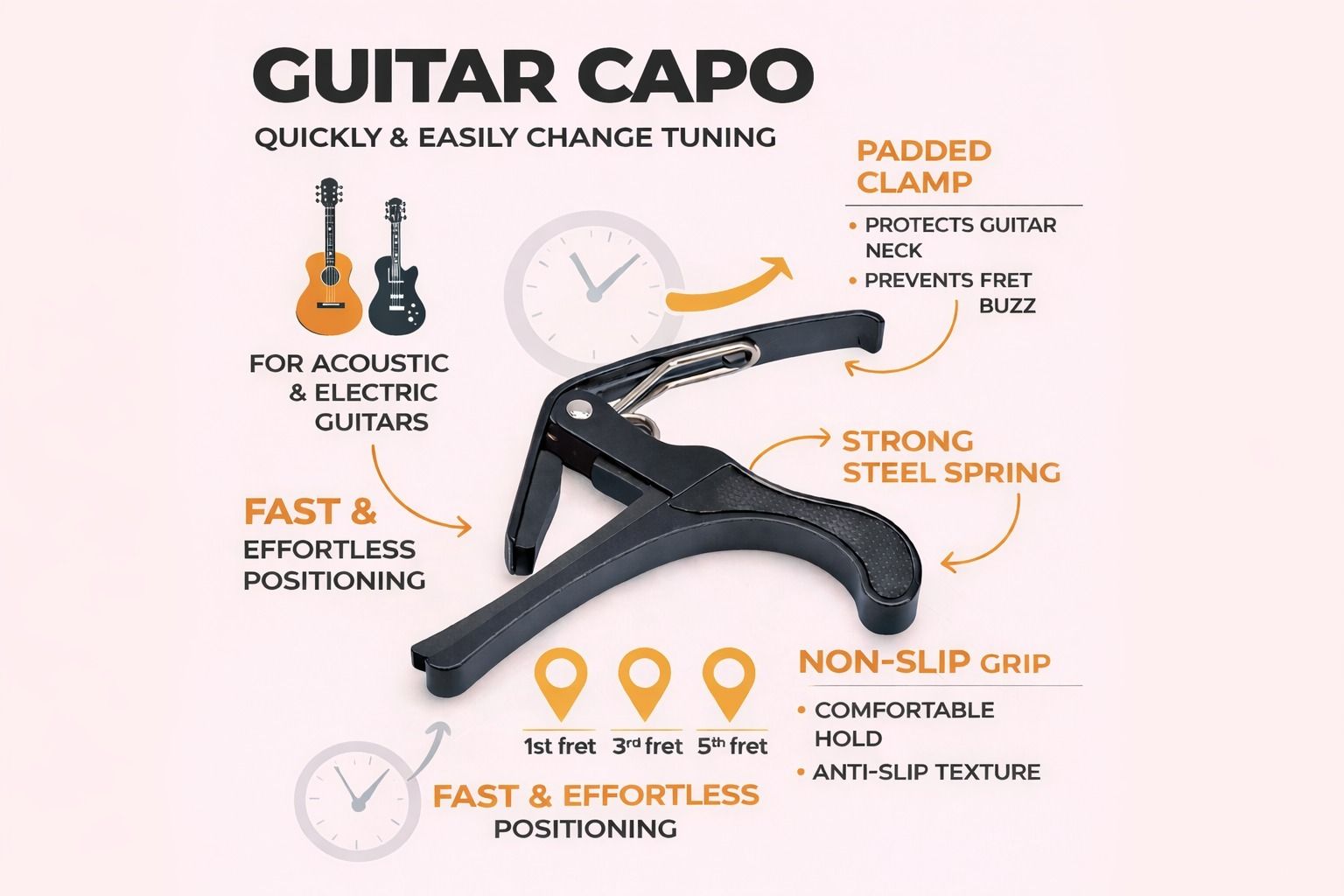music galaxy Clutch Guitar Capo-picture-12