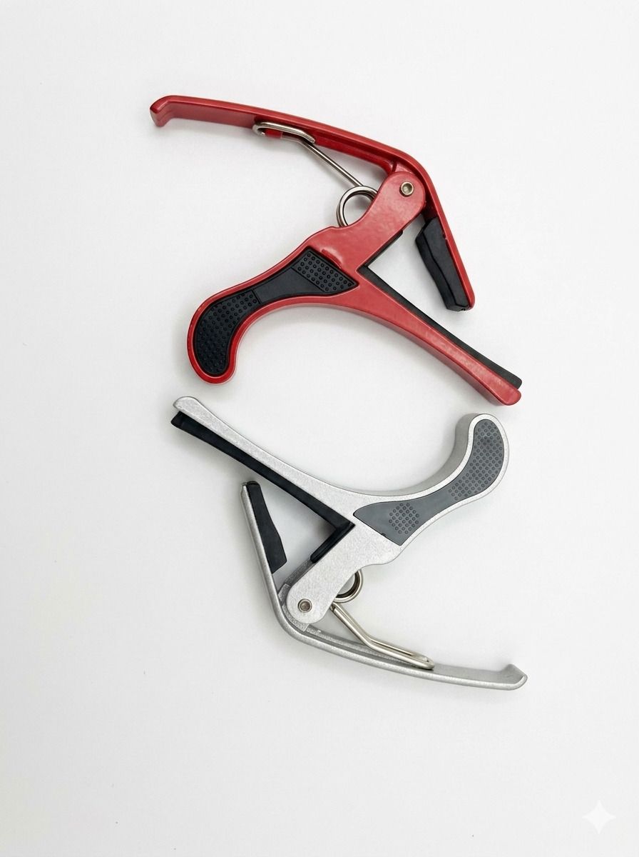 sls music 2 B4 silver & Red guitar capo for acoustic guitar spring guitar Spring Guitar Capo-picture-14